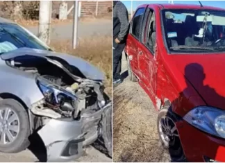 Caucete: Una familia protagonizó un grave siniestro vial