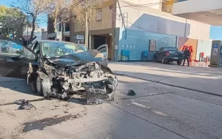 Fuerte choque en pleno centro sanjuanino