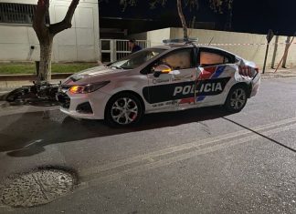 Chimbas: un patrullero causó un choque múltiple