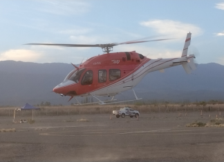 Iglesia: un hombre se descompensó y debió ser trasladado en helicóptero