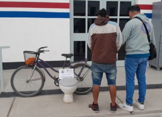 Jáchal: atraparon a un conocido delincuente por robar un inodoro