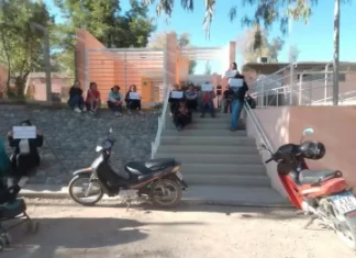 Jáchal: estudiantes bloquearon el ingreso de su escuela a modo de protesta por falta de agua