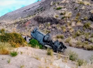 Cuatro sanjuaninos volcaron en la Ruta 40 en Mendoza