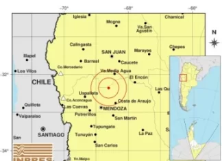 Un fuerte sismo con epicentro en Mendoza sacudió a San Juan