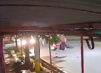 Rawson: un motociclista atropelló a otro y se dio a la fuga