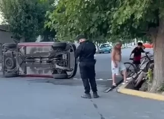 Rawson: un conductor protagonizó un terrible vuelco