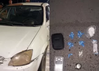 Chimbas: detuvieron a tres hombres tras arrojar droga de su auto