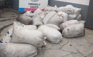 Caucete: secuestraron 2500 kilos de pasas de origen sospechoso