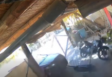 Media Agua: un auto se incrustó contra el frente de una casa