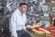 Thiago Almada visitó a la Difunta Correa