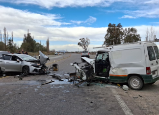 Carpintería: terrible accidente en Ruta 40 y calle 18