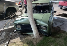 Albardón: un joven en estado de ebriedad chocó su auto contra un árbol