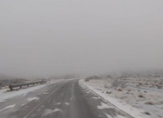 El frío extremo complica las rutas de la provincia