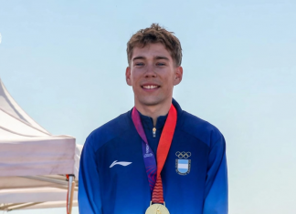 Mateo Kalejman ganó la medalla de oro en ciclismo de ruta