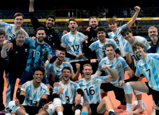Gran triunfo de la Selección Argentina de vóley en los Juegos Sudamericanos