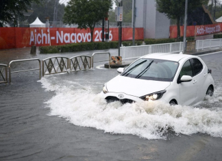 Nagoya, Japón: decretaron emergencia por lluvias récord
