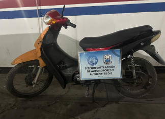 Rawson: recuperaron una moto que había sido robada días atrás