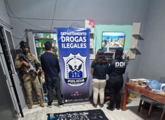 Santa Lucía: desbarataron un kiosco narco y detuvieron a una pareja